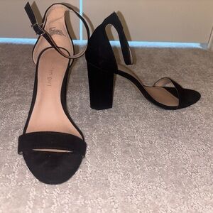 Madden Girl Black Suede Heels